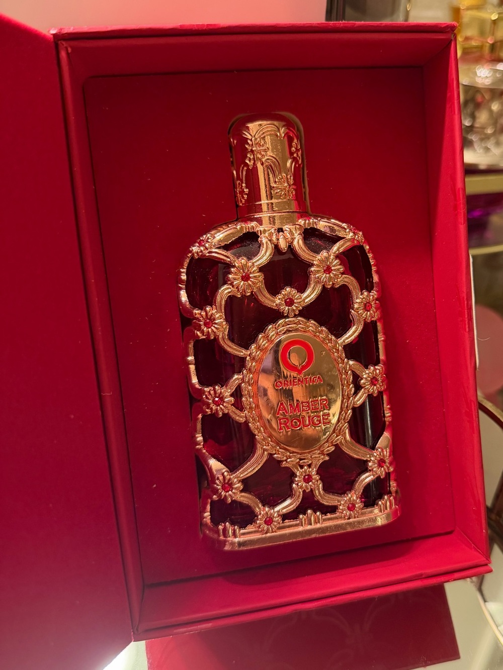 Orientica Amber Rouge - Gold & Red Bottle perfume